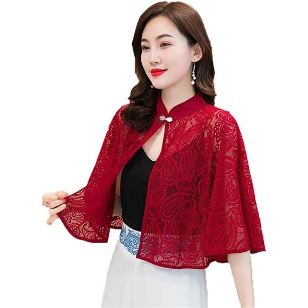 Chiffon Lace Shawls And Wraps Winred